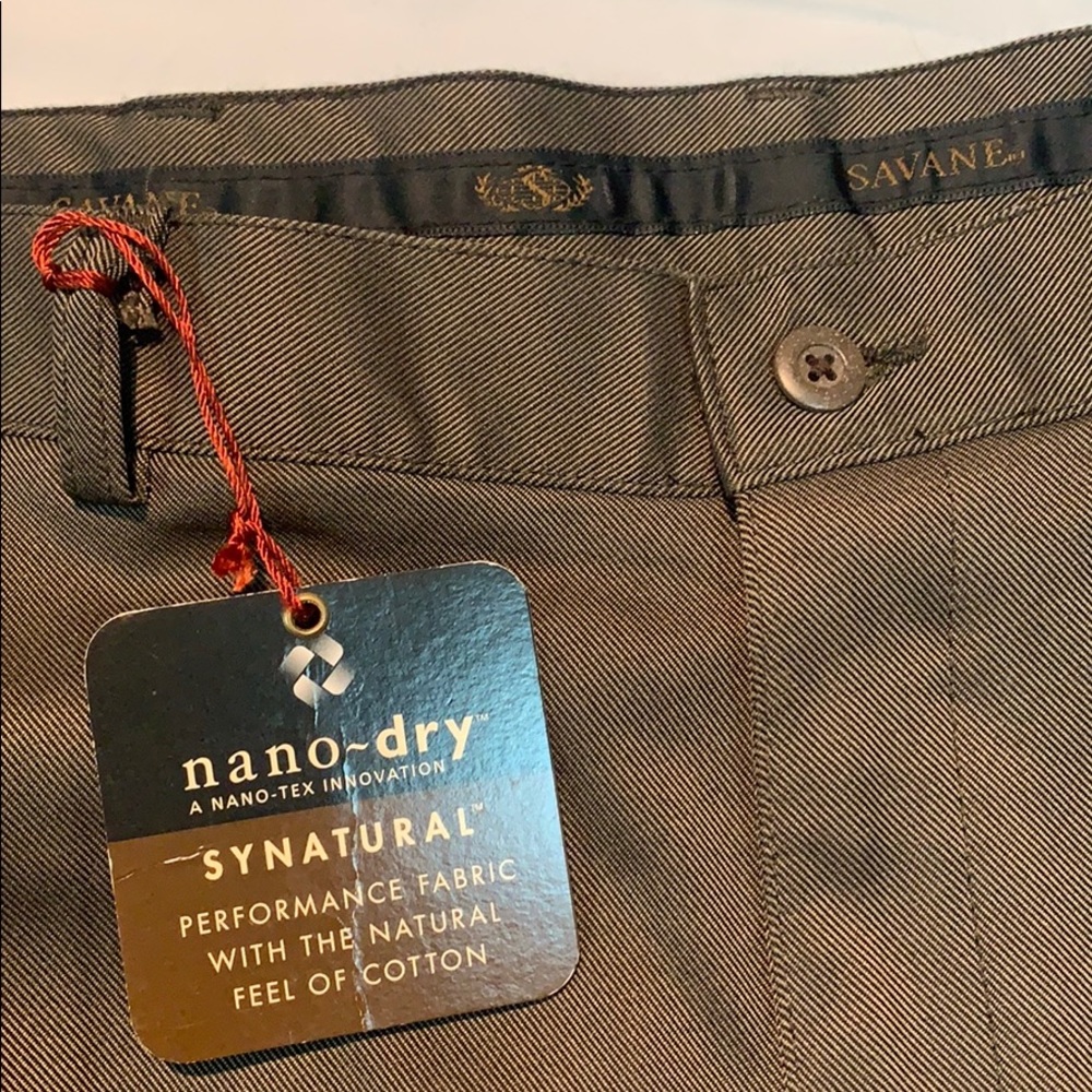 Savane Brown Dress Pants - 40W x 30L - Picture 3 of 6